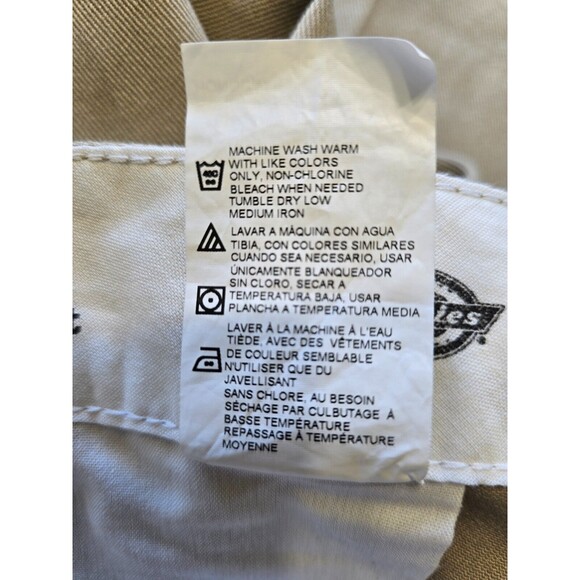 874 Original Fit Khaki Dickies Work Pants Men Size 34 x 34 Flex - Picture 6 of 8